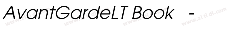 AvantGardeLT Book 粗体字体转换
